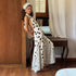 Women Clothing Fall Slim Fit Slim Backless Polka Dot Brace Maxi Dress Commuting by Ragazza