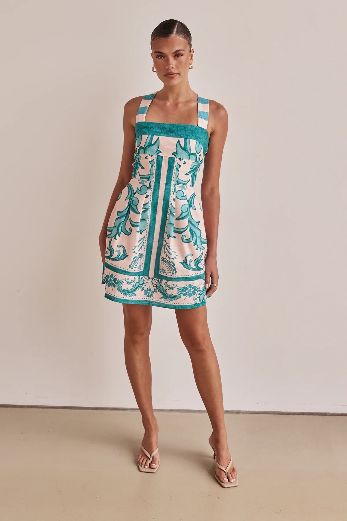 Summer Women Cami Dress Printed Suspender by Ragazza