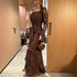 Autumn Women Clothing Elegant Lace Swing Evening Dress  DestGlow