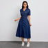 Women Clothing Denim Waist Tight Spring Summer Thin High Class Elegant Youthful Looking Dress by Ragazza