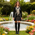 Fall Elegant Dark Sexy V neck Cross Drawstring Tied Long Sleeves Short Dress Women by Ragazza
