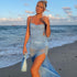 Spring Summer Popular Women Clothing Sling Solid Color Backless Slit Dress Delivery by Ragazza