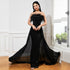 Sexy Long Sequined Sleeveless Feather Wrapped Chest Backless Cocktail Evening Dress Bridesmaid Bodycon Maxi Dress Women by Ragazza
