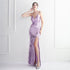 Floral Craft Beading Craft Imported Wool Dress Long Cocktail Slim Fit Evening Dress Elegant by Ragazza