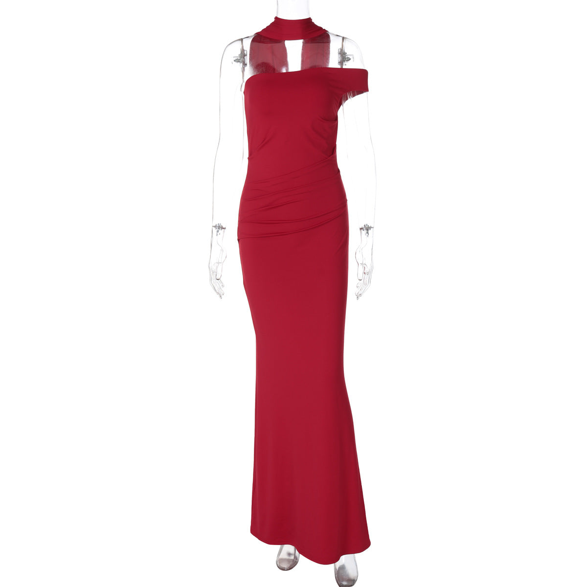 Women Summer Slim Fit Backless Ribbon Shoulder Tube Top Dress by Ragazza