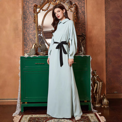 Elegant Dress with Belt by Ragazza