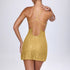 Halter Sexy Crystal Socialite Sheath Sequ Dress Mid Waist Evening Dress by Ragazza