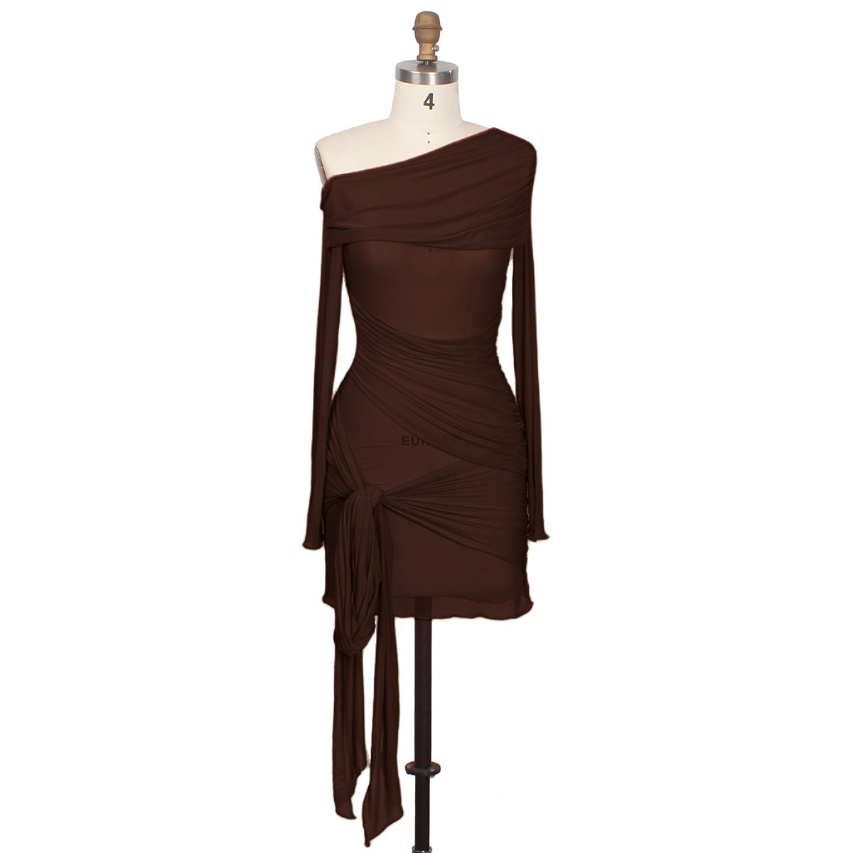 Spring Summer Women Wear Off Neck Design Sexy Pleated Dress Dopamine Sexy by Ragazza