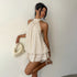 Summer Retro Vacation Short Dress Polka Dot Halter Backless Dress  DestGlow