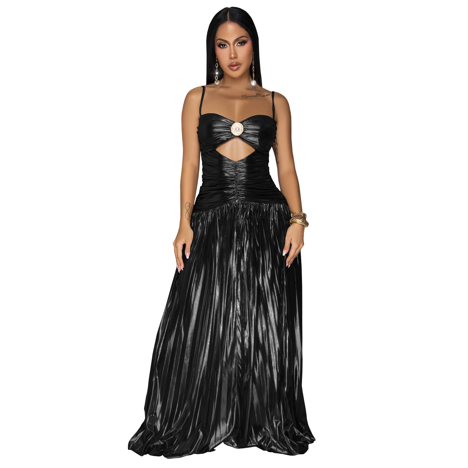Women Wear Sexy Sling Elegant Prom Glitter Dress by Ragazza
