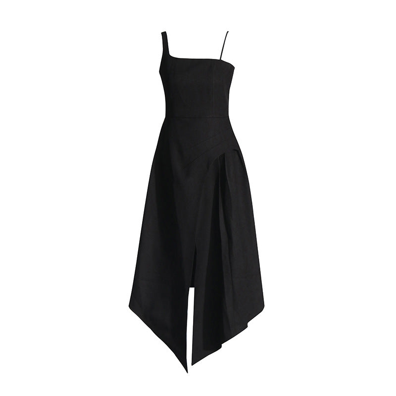 Elegant Vietnam Special Interest Design Detachable Pullover Patchwork Cami Dress Women Summer Slit Dress Women by Ragazza