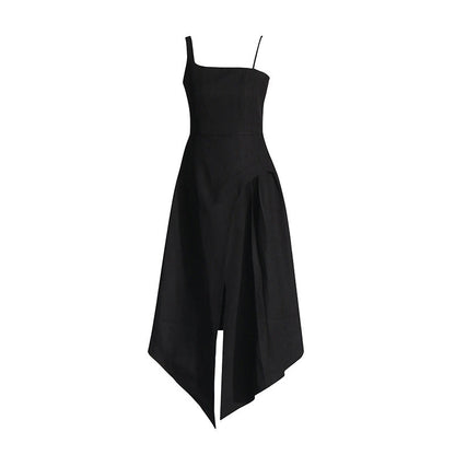 Elegant Vietnam Special Interest Design Detachable Pullover Patchwork Cami Dress Women Summer Slit Dress Women by Ragazza