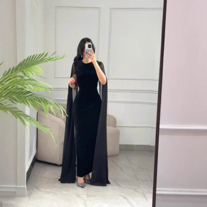 Autumn Winter Women Clothing Middle East Velvet Sheath Sleeve Dress by Ragazza