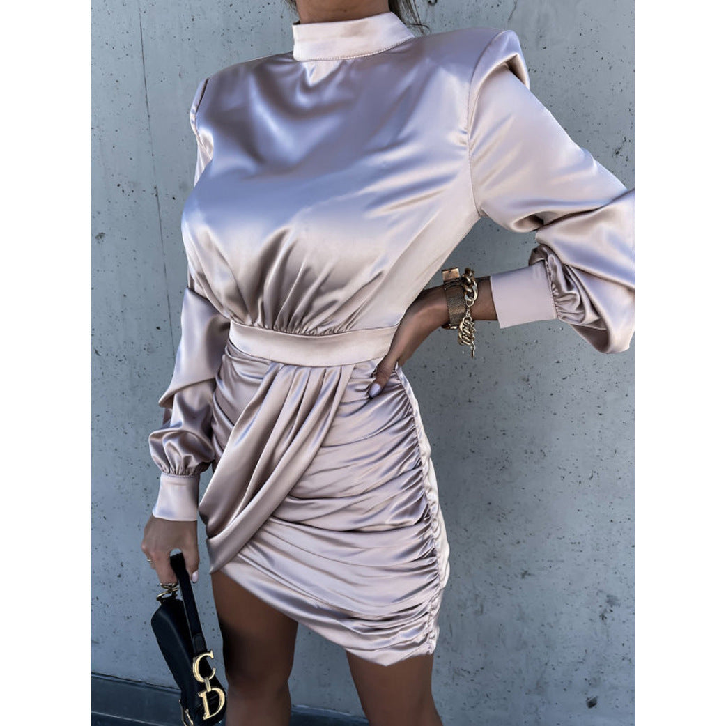 Autumn Winter Loose Casual Dress Office Long Sleeve Dress Women  DestGlow