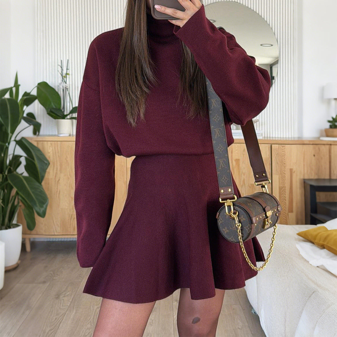 Casual Vacation Sweater Long Sleeve Dress Women Clothing Autumn Winter by Ragazza