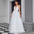 Suspender V neck Evening Dress Tube Top Dress Layered Women Dress by Ragazza