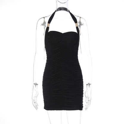 Women Clothing Winter Sexy Backless Halter Slim Sheath Dress Women by Ragazza