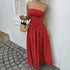 Spring Summer Sexy off the Shoulder Polka Dot A line Elegant Waist Slimming Dress Evening Dress by Ragazza
