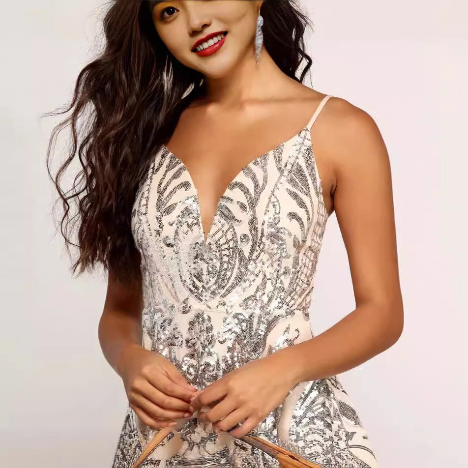 Sexy Sequined Dress Summer Beaded Dress by Ragazza