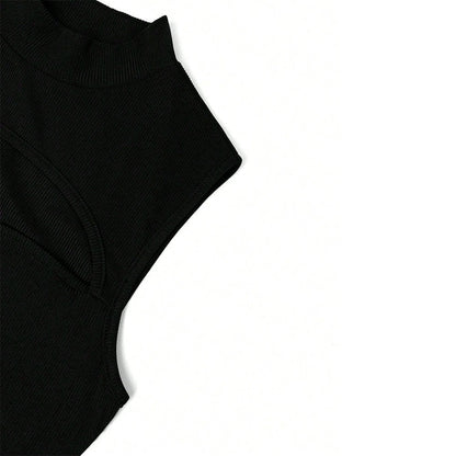 Women French Intellectual Dress Summer Sweet Spicy High Waist Hip Wrapped Dress  DestGlow