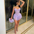 Women Clothing Eyelash Lace Sexy Sleeveless Sling Dress Short Women Clothing by Ragazza