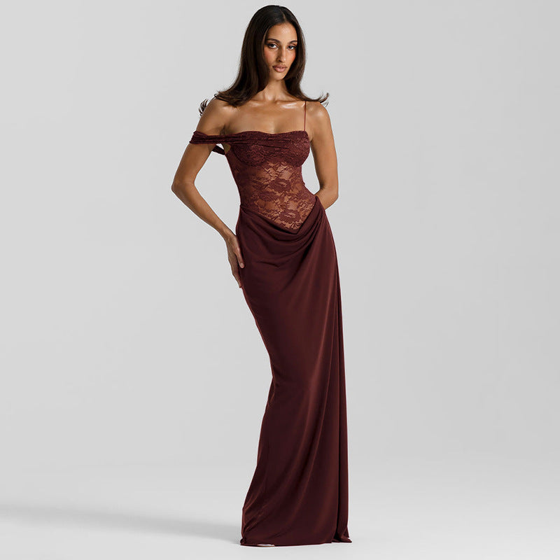 Women Clothing Summer Sexy Sexy Strap Lace Dress by Ragazza