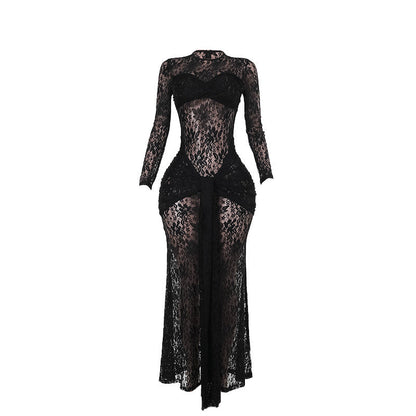 Fall Type Hip Sexy See through Slim Lace Dress Women by Ragazza