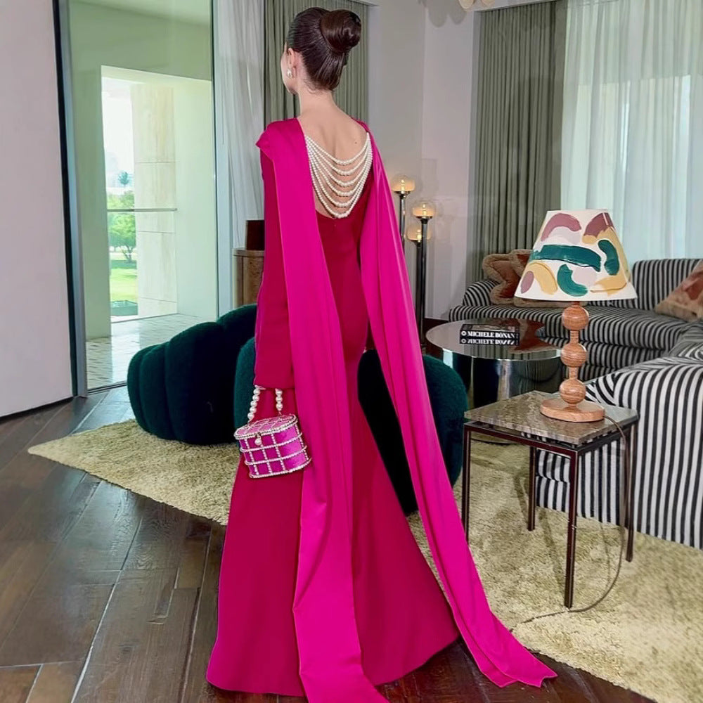Women Clothing Spring Sexy Sheath Shawl Ribbon Evening Dress by Ragazza