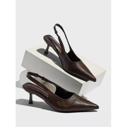Sexy Closed Toe Sandals Wild Pointed Toe Slingback Women Shoes  DestGlow