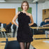 French Sexy Floral Splicing Autumn Winter Suspender Design Solid Color Dress Women by Ragazza