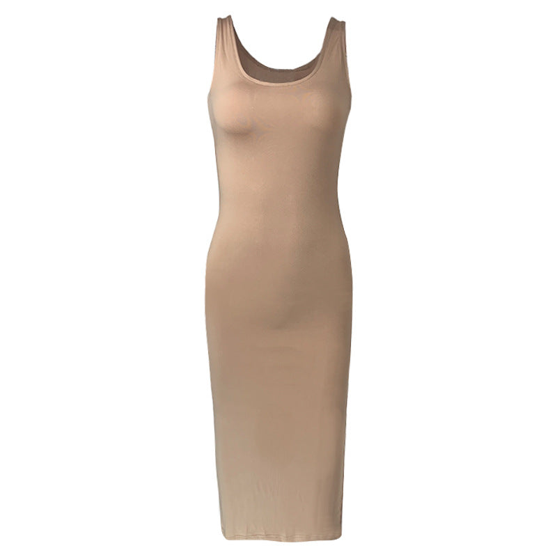 Summer Casual Women Clothing Sexy Vest Maxi Dress Sleeveless Slim Dress by Ragazza