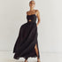 Black Breathable Sling High Waist French Dress Spring Autumn Holiday Long Dress Women by Ragazza