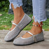 Fishnet Hollow Out Cutout out Ballet Shoes Women Summer Flat Belt Buckle Breathable Shoes  DestGlow