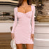 Women Casual Sexy Long Sleeve Hip Sexy Dress by Ragazza