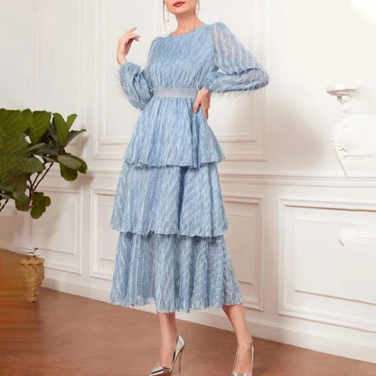Women Clothing French Elegant Early Spring Casual Retro Lace Fairy Slim Slimming Dress by Ragazza