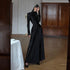 Winter Women Clothing Elegant Graceful Formal Dress Turtleneck Waist Solid Color Dress by Ragazza