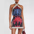 Summer Sexy Halter Positioning Print Holiday Beach Dress by Ragazza