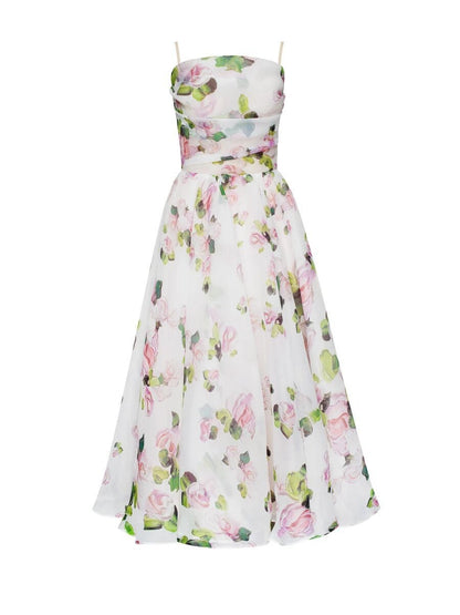 Summer Women Clothing Tube Top Sleeveless Printed Large Swing Dress by Ragazza