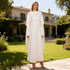Elegant Solid Color Retro Heavy Industry Beautiful Pearl Shawl High Waist Dress Women by Ragazza