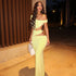 Solid Color Elegant Women Sheath Slim Fit One Step Dress Hollow Out Cutout Asymmetric Dress Evening Party Dress by Ragazza