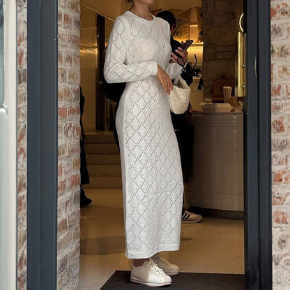 Elegant Elegant Long Sleeve Narrow Maxi Dress Women Clothing Autumn Winter by Ragazza