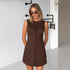Autumn Cotton Sleeveless Vest Dress High Grade Elegant Slim Fit A line Dress by Ragazza