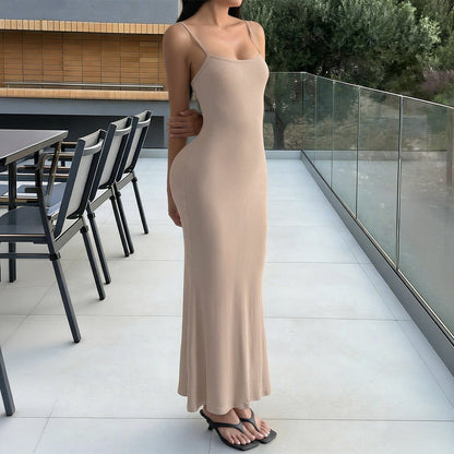 Women Clothing Summer Sexy Sling Slim Fit Sheath Fishtail Dress by Ragazza