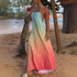 Summer Women Clothing Backless Halter Lace up Gradient Loose Dress by Ragazza