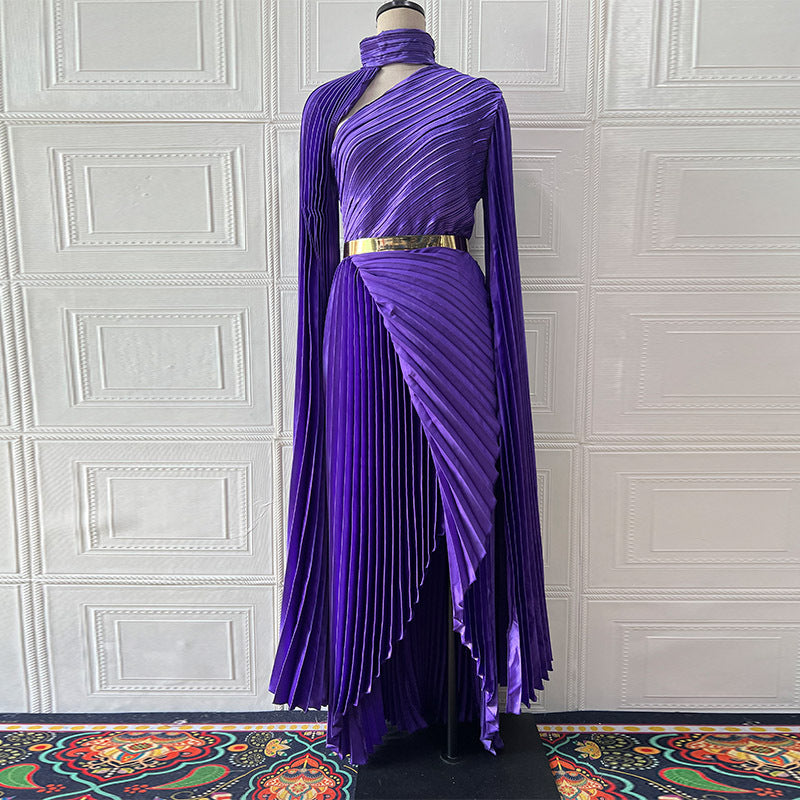 Summer Long Shawl Split Graceful Formal Dress Belt Dress by Ragazza
