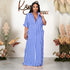 Women Clothing Striped Shirt Women Dress Split Dress French Dress by Ragazza