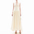 Elegant Maxi Dress Summer Embroidery Hollow Out Cutout out Mesh Stitching Waist Hanging Neck Dress by Ragazza
