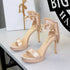 French Super High Heel Open Toe Platform with Back Big Bow Satin Outdoor Sandals Women  DestGlow