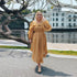 Wooden Ear Design High Waist Tight Waist Solid Color Irregular Asymmetric Maxi Dress Summer Dress by Ragazza