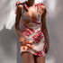 Summer Sexy Printed Lace up Dress Women by Ragazza